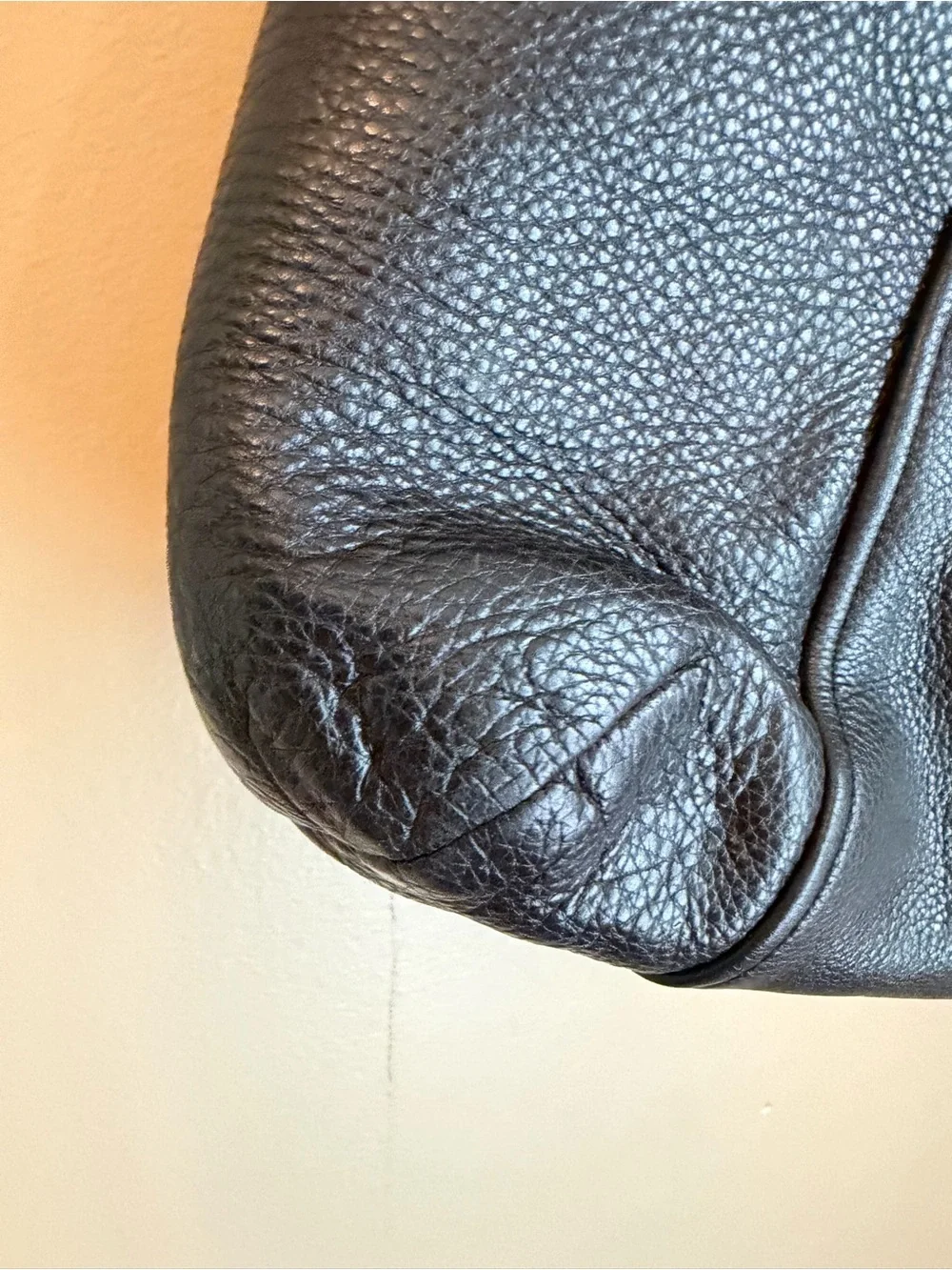 COACH CHICAGO GALLERY HOBO HANDBAG SHOULDER BAG 33436 Black Pebbled Leather